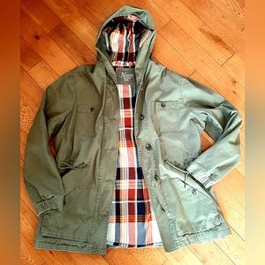 Women's Natural Reflections Green Cargo Utility Barn Field Jacket XL